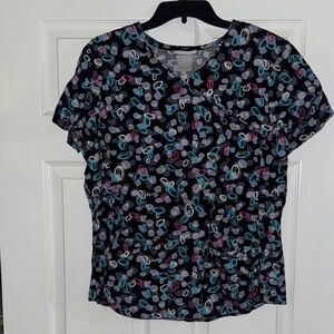 Circle Print Women's Top